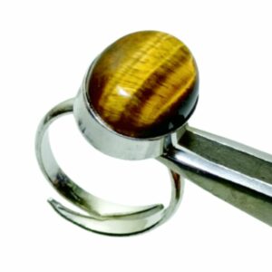 Mantrit (Energized) Tiger Eye Stone jewellery Set - Ring, Pendant & Earrings: Elevate Your Aura - Image 3