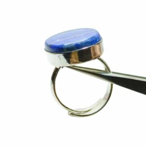 Original, Authentic Adjustable Lapis Stone Ring - Lab Certified With Mantrit (Energized) - Image 3