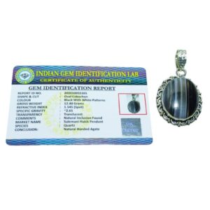 Mantrit (Energized) Original Sulemani Hakik Stone Pendent / Locket With Authentic Lab Certified - Image 3