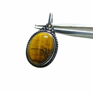 Mantrit (Energized) Tiger Eye Stone jewellery Set - Ring, Pendant & Earrings: Elevate Your Aura - Image 4