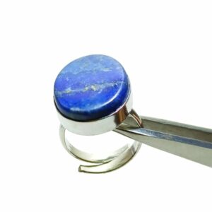 Original, Authentic Adjustable Lapis Stone Ring - Lab Certified With Mantrit (Energized) - Image 5