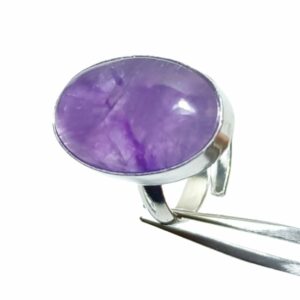 Energized Timeless Beauty: Adjustable Amethyst Ring Collection - Image 4