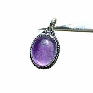 Mantrit (Energized) Amethyst Stone Jewellery Set - Ring, Pendent & Earrings - Image 5