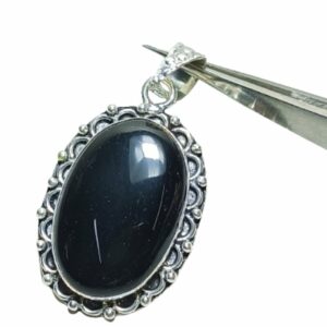 Mantrit (Energized) Black Tourmaline Stone Pendent / Locket - Lab Certified - Image 5