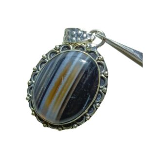 Mantrit (Energized) Original Sulemani Hakik Stone Pendent / Locket With Authentic Lab Certified - Image 5