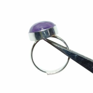 Energized Timeless Beauty: Adjustable Amethyst Ring Collection - Image 5