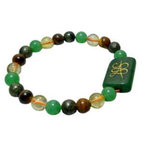 Original Zibu Coin Bracelet With Multi Stone Power - Mantrit (Energized) - Image 4