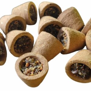 Natural Cow Dung Dhoop | Cow Dung Havan Cups | Pack of 36 Cup | Shivaago - Image 2