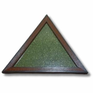 Triangle Pyrite Frame 9 Inch for Home Decor & Spiritual Upliftment – Abhimantrit - Image 2