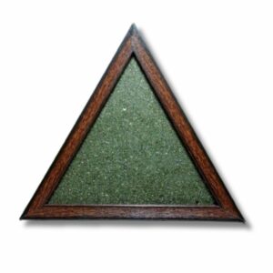 Triangle Pyrite Frame 9 Inch for Home Decor & Spiritual Upliftment – Abhimantrit - Image 4