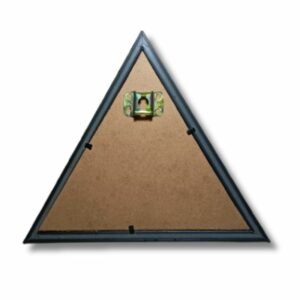 Triangle Pyrite Frame 9 Inch for Home Decor & Spiritual Upliftment – Abhimantrit - Image 3