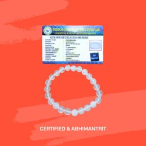 Certified Moonstone Bracelet – Embrace Serenity, Healing & Inner Strength - Abhimantrit - Image 3